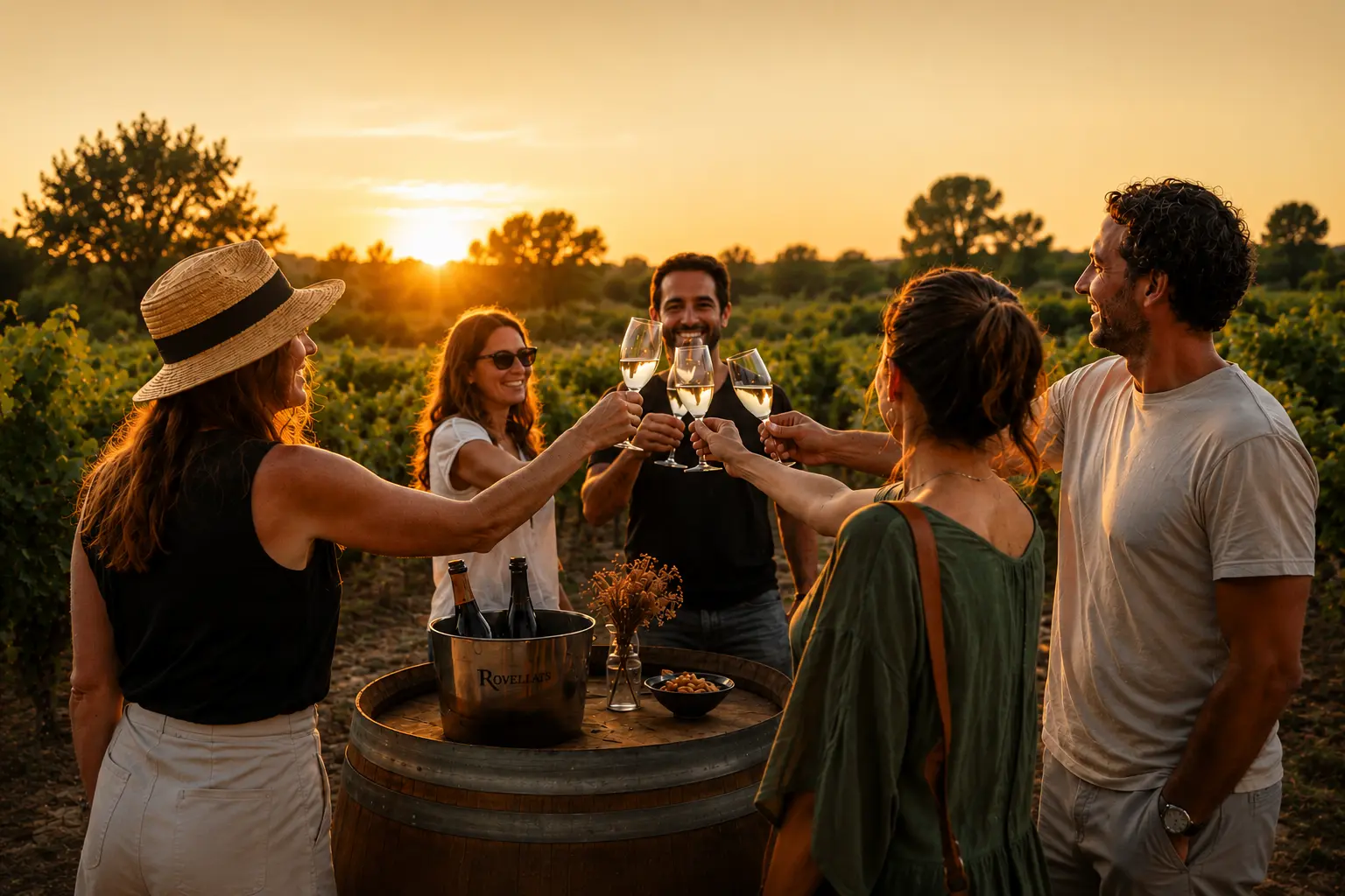 la verema del cava grup gent gaudint
